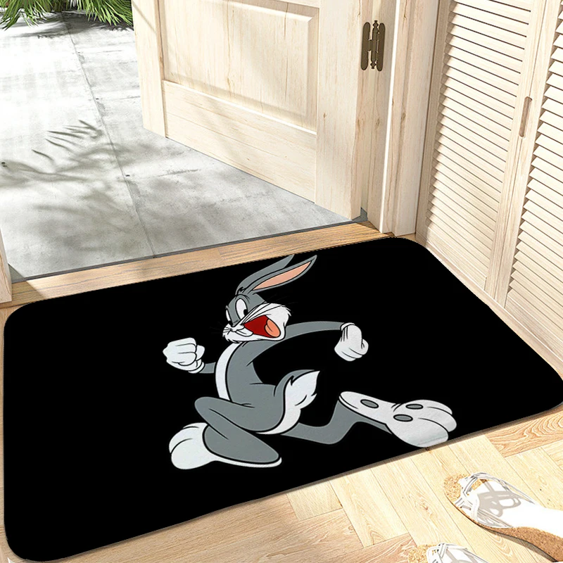 Carpets for Living Room B-Bugs Bunnys Floor Mats Front Door Kitchen Treadmill Rugs Flannel Soft Bathmat Modern Home Decoration