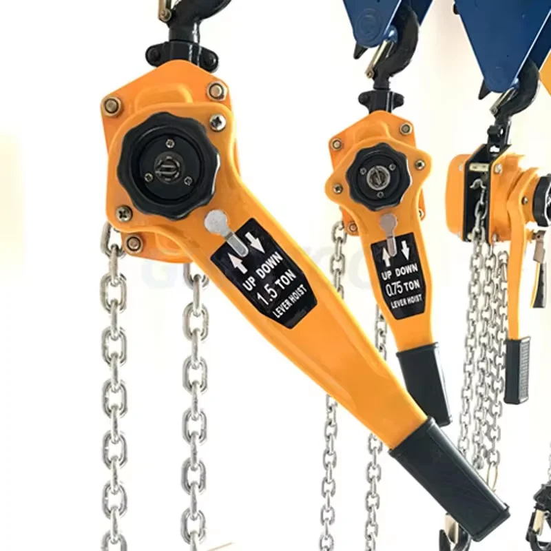 0.75/1T Manual Manganese Steel Hook Wire Manual Traction Hoisting Tool Lever Small Portable Hand Chain Manual traction hoist 3M