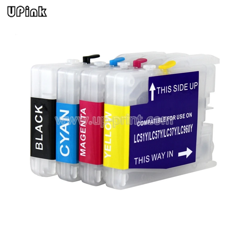 LC51 LC970 LC57 LC37 LC960 LC1000 refillable Ink cartridge for DCP130C 330C 540CN 750CW FAX2480C mfc-260c/135c/150c MFC240CN