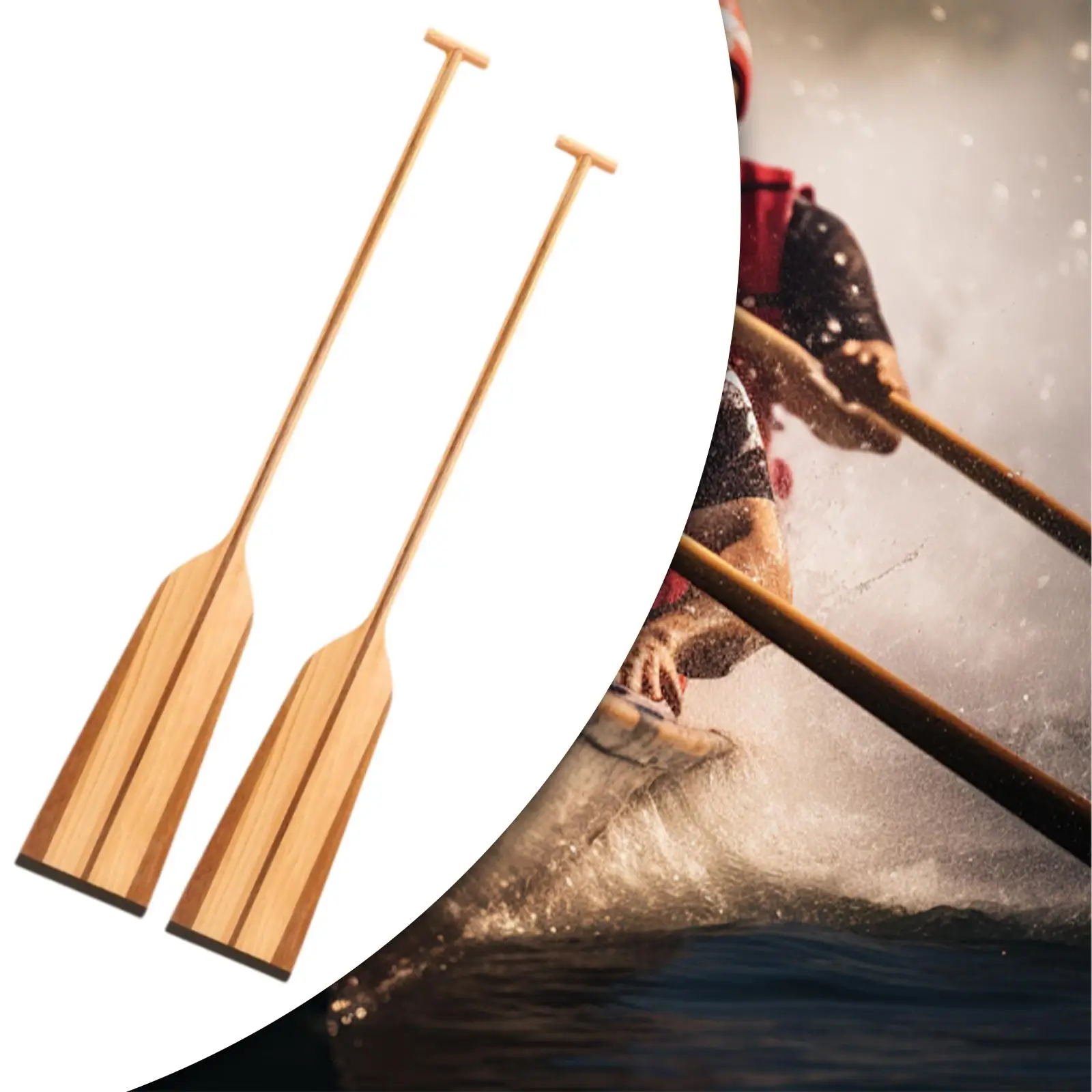 Houten Kano Peddel Draak Boot Peddel Outdoor Volwassenen Stevige Mannen Vrouwen Vervanging