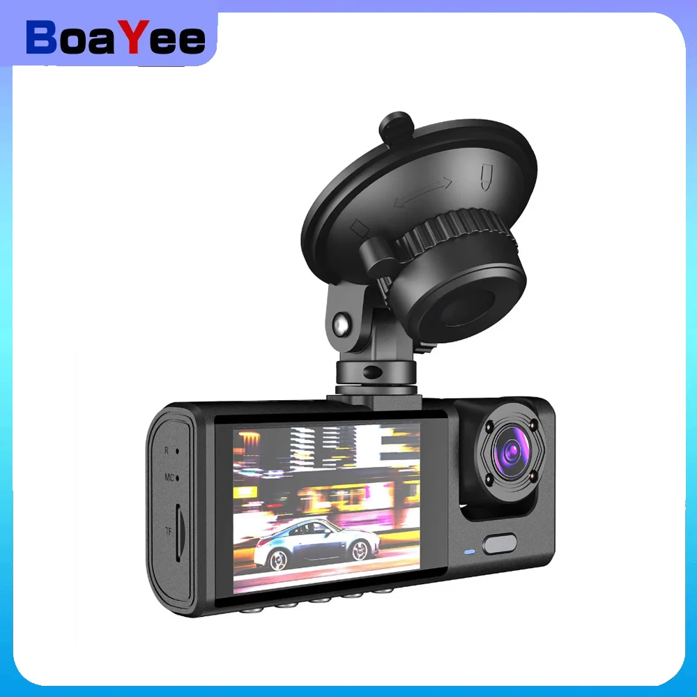 

3 Camera car video camera in the car reversing rear dvr front camera 1080P Front and Inside 2 Inch Screen Recorder for Taxi Uber