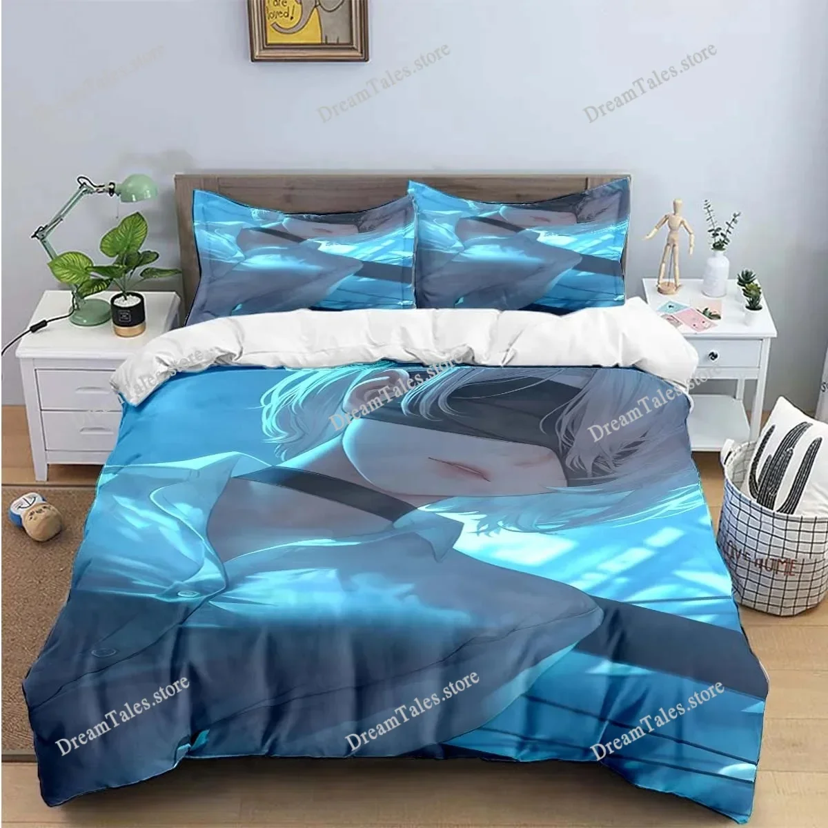 

2025 Famous Film Role A-Automata Nier Print Bedding Sets Bed Supplies Set Duvet Cover Bed Comforter Set Bedding Set Luxury Gift