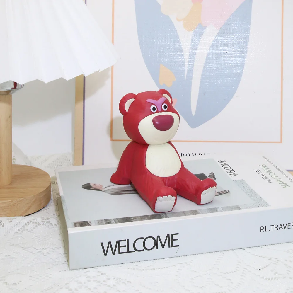 

Strawberry Bear Phone Stand Cute Violent Dog Series Lazy Holder For Smartphone Tablet Desk Decor Kawaii Gift