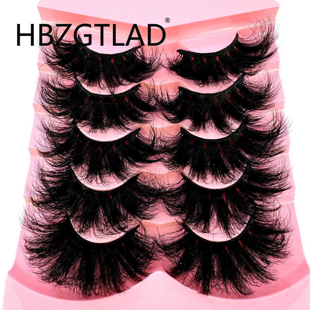 HBZGTLAD Fluffy long lashes 3D Faux Mink Lashes Natural False Eyelashes Dramatic Soft Volume Lashes Eyelash Extension Makeup