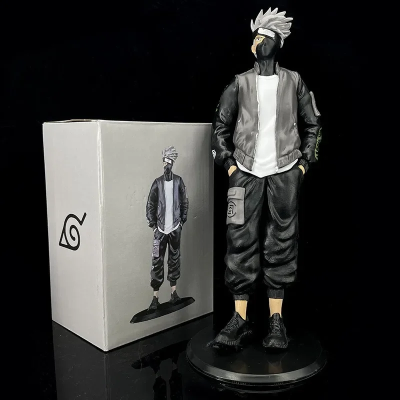 

28CM Bandai NARUTO Hatake Kakashi Anime Figure Action toys model Figures Pendant Statue Collection Desktop decoration kids Gifts