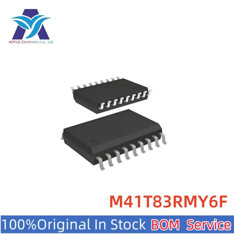 M41T83RMY6F Marking: M41T83RMY6 18-SOIC Real Time Clock Serial 32byte Clock/Calendar/Alarm/Timer/Interrupt 18-Pin SOX T/R