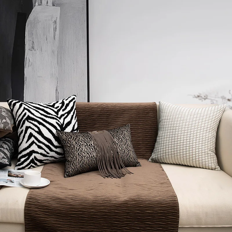 Luxury Pillow Covers Black White Zebra Stripes Cushion Cover Decorative for Bed Sofa Living Room Home Decor Pillow Case 45x45cm