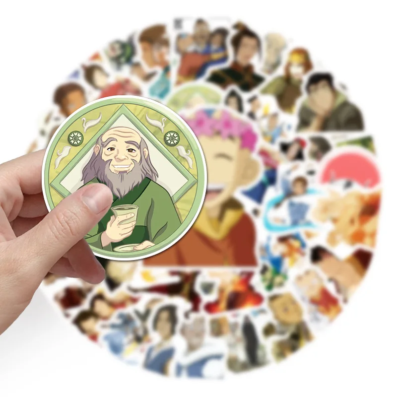 10/50PCS Anime Avatar The Last Airbender Sticker Cartoon Personality Cool Creative Decorative Decorative Kids Toy DIY Skateboard