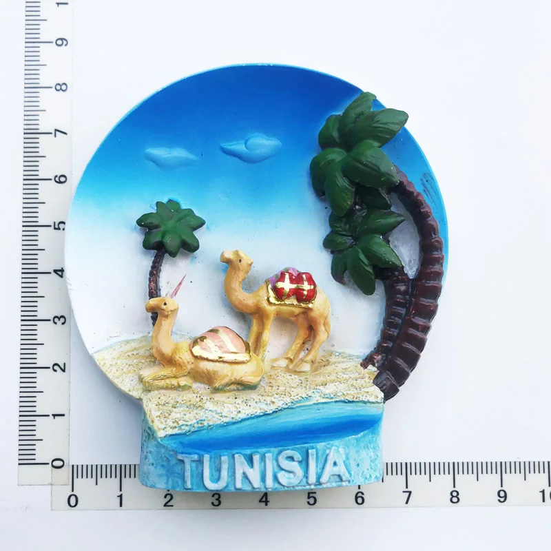 

Tunisian desert camel Fridge Magnets Travel 3D Memorial Magnetic Refrigerator