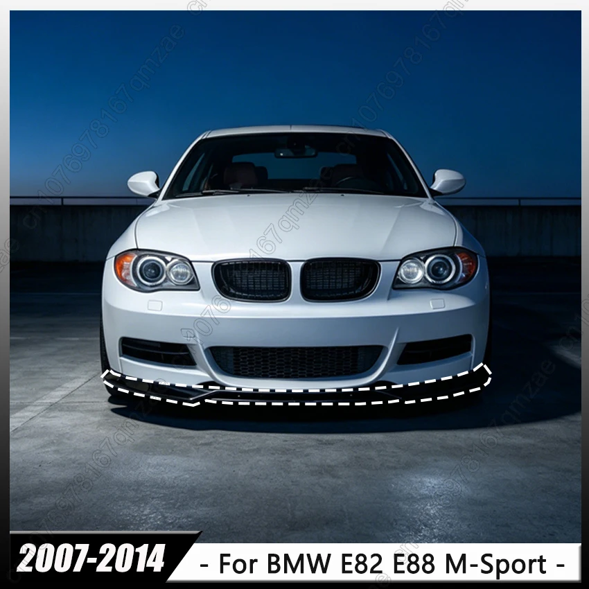 

For BMW 1 Series E82 E88 M-Sport Coupe / Cabrio 2007-2014 Car Front Bumper Lip Spoiler Spiltter Diffuser By ABS Body Kits