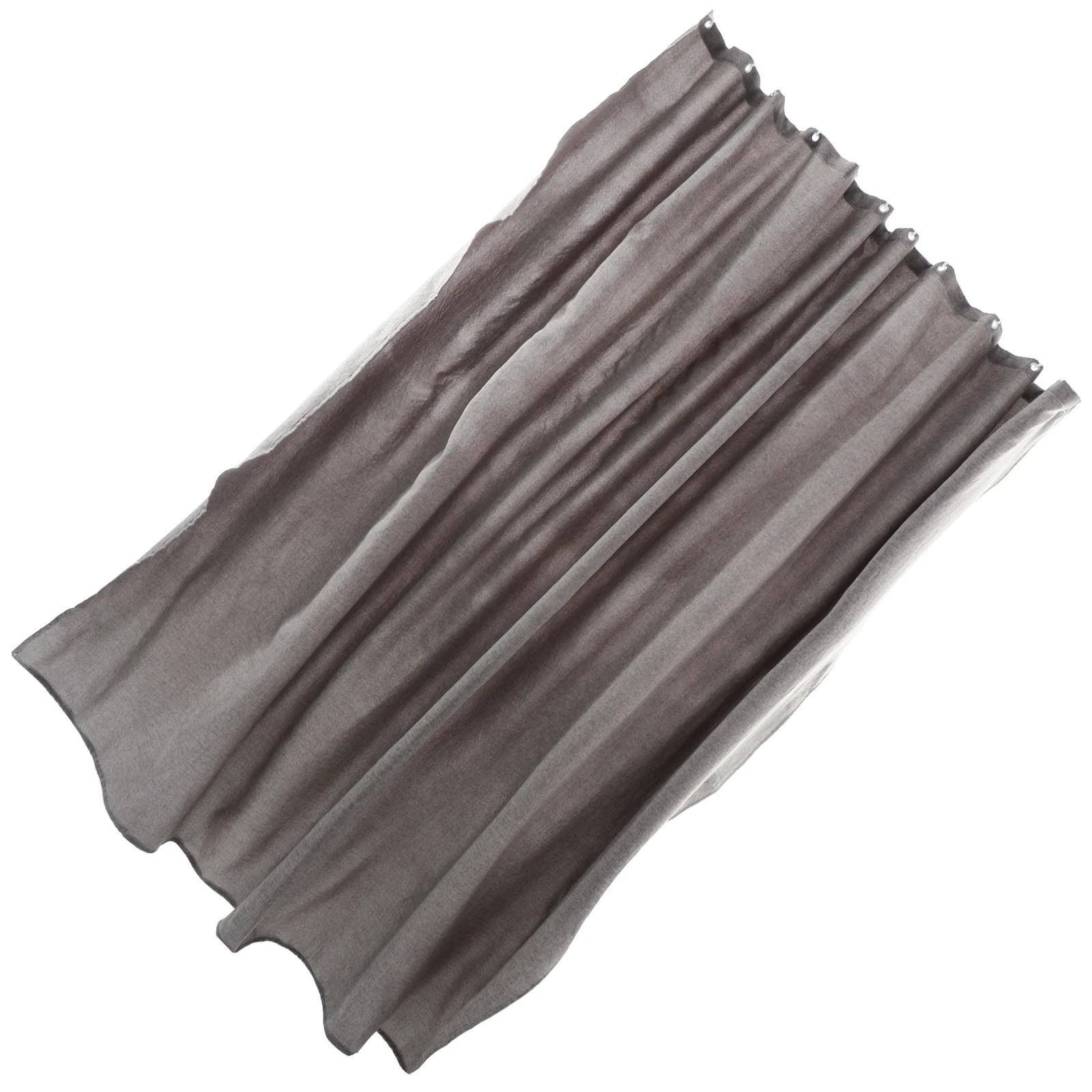 

Plain Color Shower Curtain Waterproof Linen Bathroom Accessory Fast Drying Reusable Simple Design Linen Shower Curtain