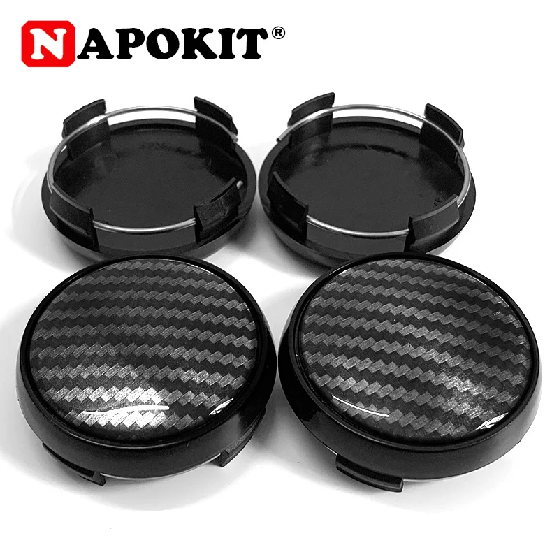 4PCS 65MM 3D Carbon Fiber Pattern Car Wheel Center Caps For VOLK RAYS VOLK RACING WHEEL Emblem Logo CE28 TE37 Time Attack Rims