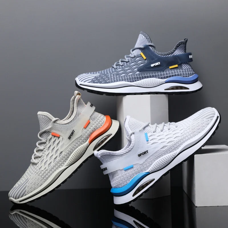 2023 Spring Casual Shoes Breathable Male Footwear Lace Up Walking Shoes Sport Running Sneakers Men Fashion Sneakers Lightweight