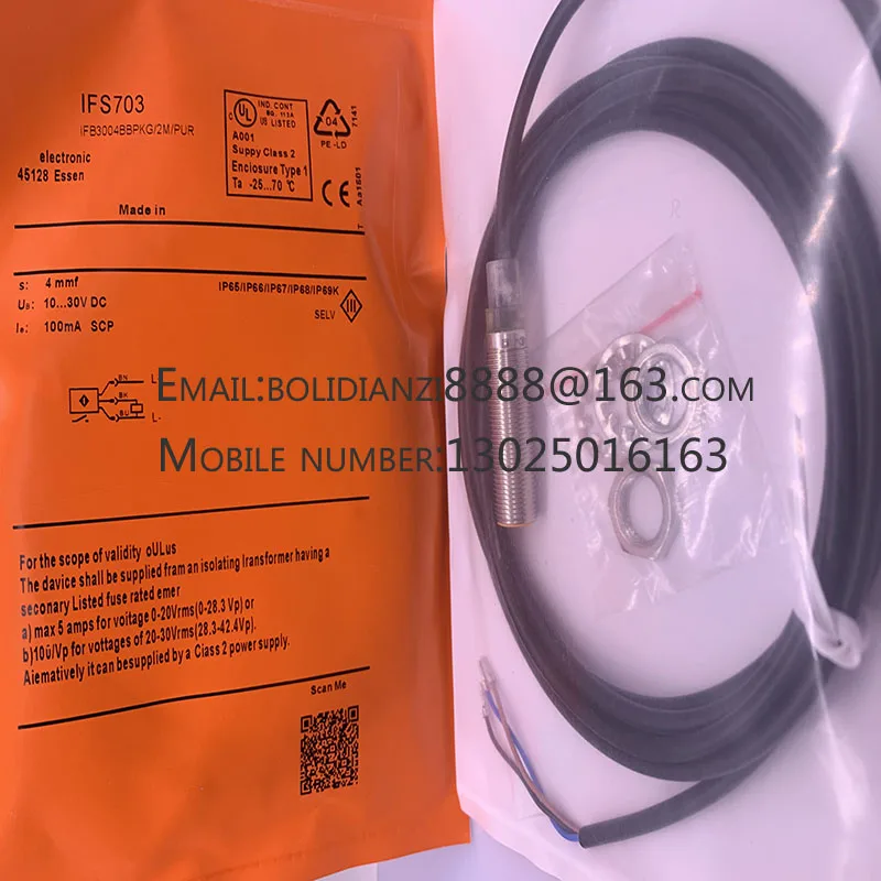 

The brand-new original sensor IFS307 IFB3002-BPKG/5M/PUR warranty for one year in stock