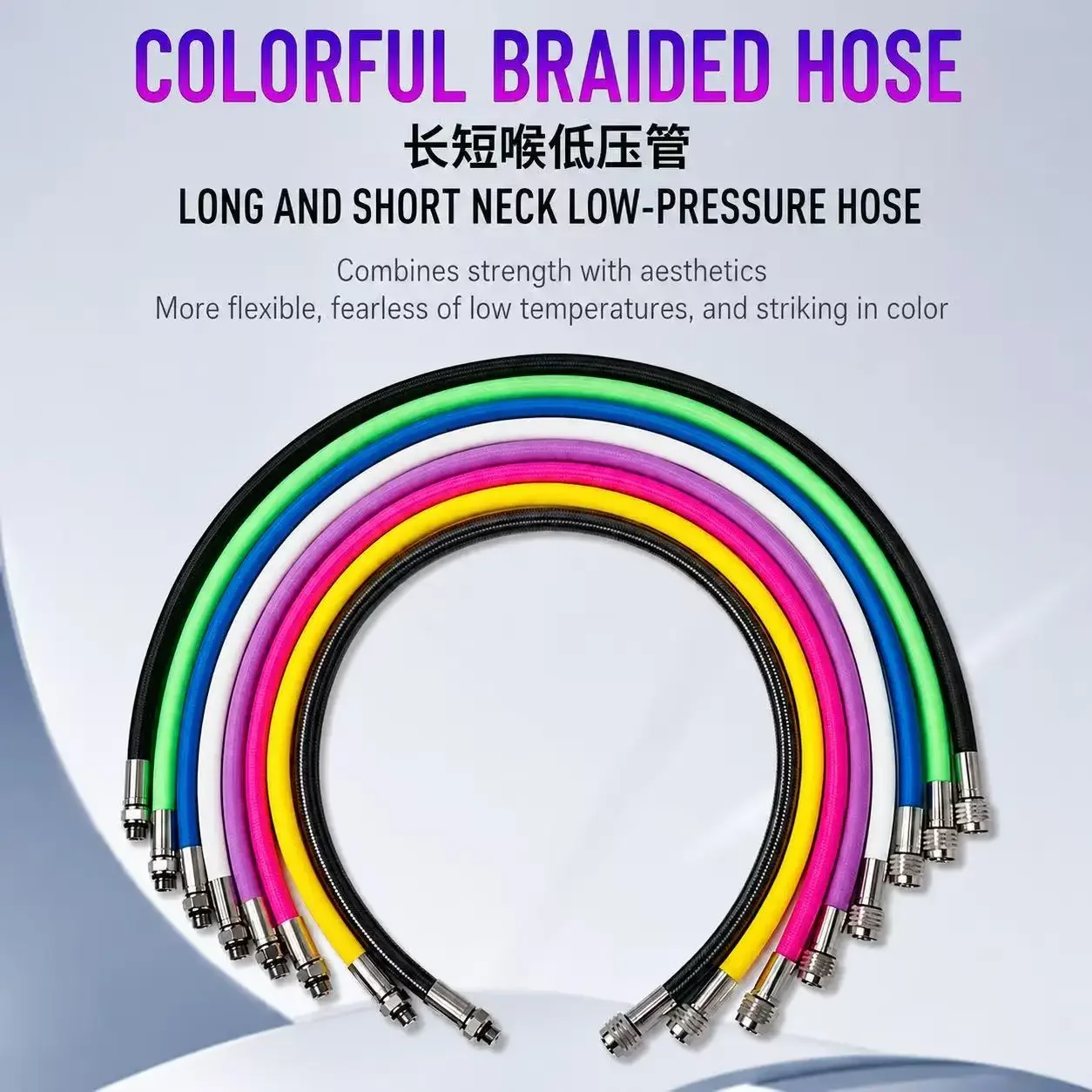Scuba Diving BCD Backfly Low Pressure High Pressure LP HP Hoses BCD Inflator Hose Sidemount Braided Hose Fit Scubapro Atomic