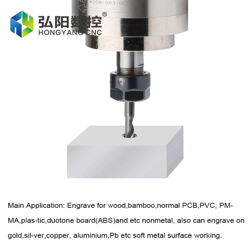 1.5kw 220V 水冷スピンドルモーター 80mm 85mm ER16 チャックナット定トルクスピンドル CNCルーター金属彫刻用