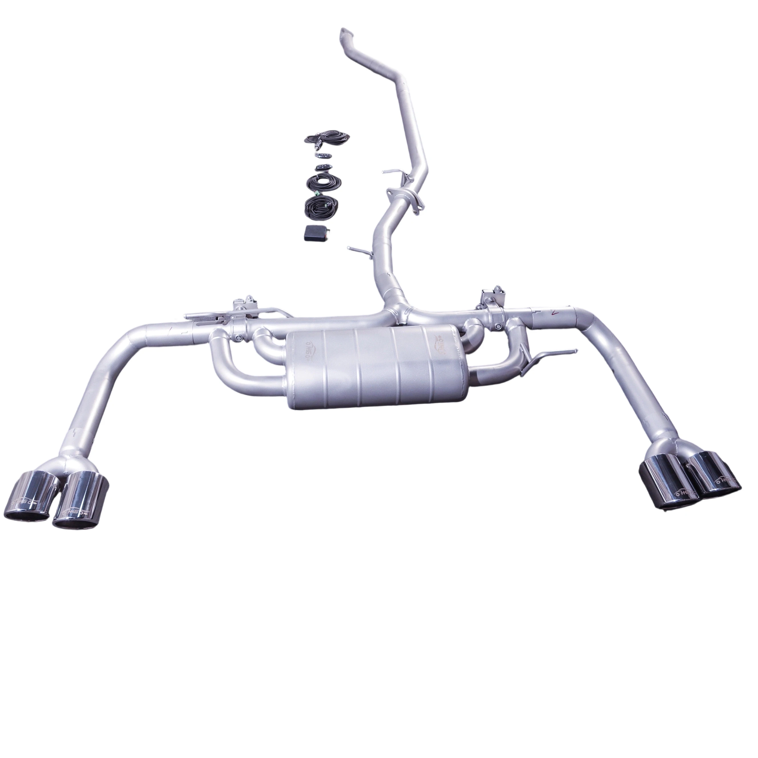 

Exhaust system muffler with valves and 4 tips for the 22-23 model second generation Changan CS75 Plus 1.5T 2.0T cat-back.