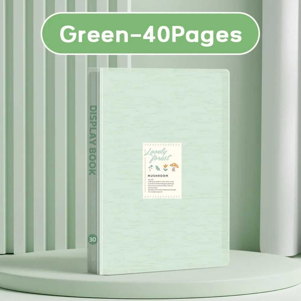 

Simple PP A4 File Folder Large Capacity Thickened Archives Bag 30/40/60 Pages File Bag Student Gift