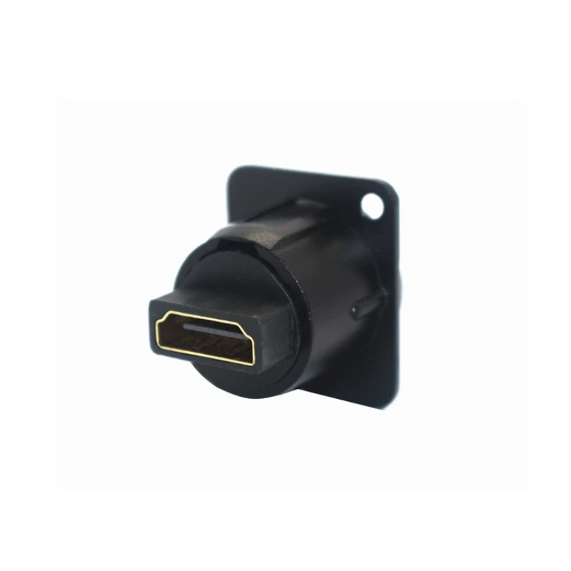D-type module HDMI dual-pass socket 86 panel mount, female to female D-type, socket module T180