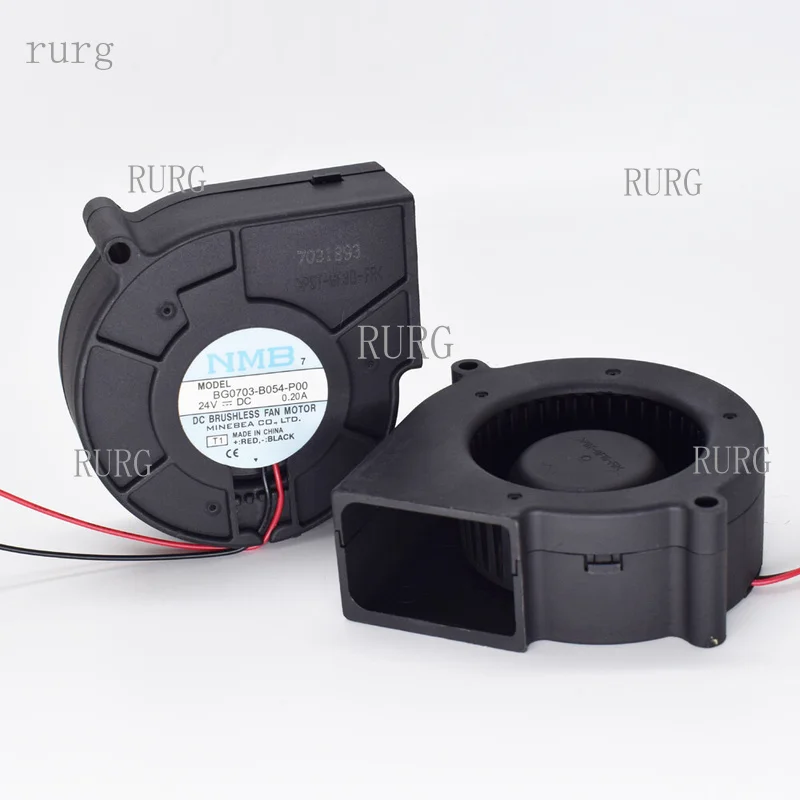 R+ 1 piece NMB 7530 BG0703-B054-P00 75x75x30mm 24V 0.20A 4.8W ball bearing DC blower, 2-pin
