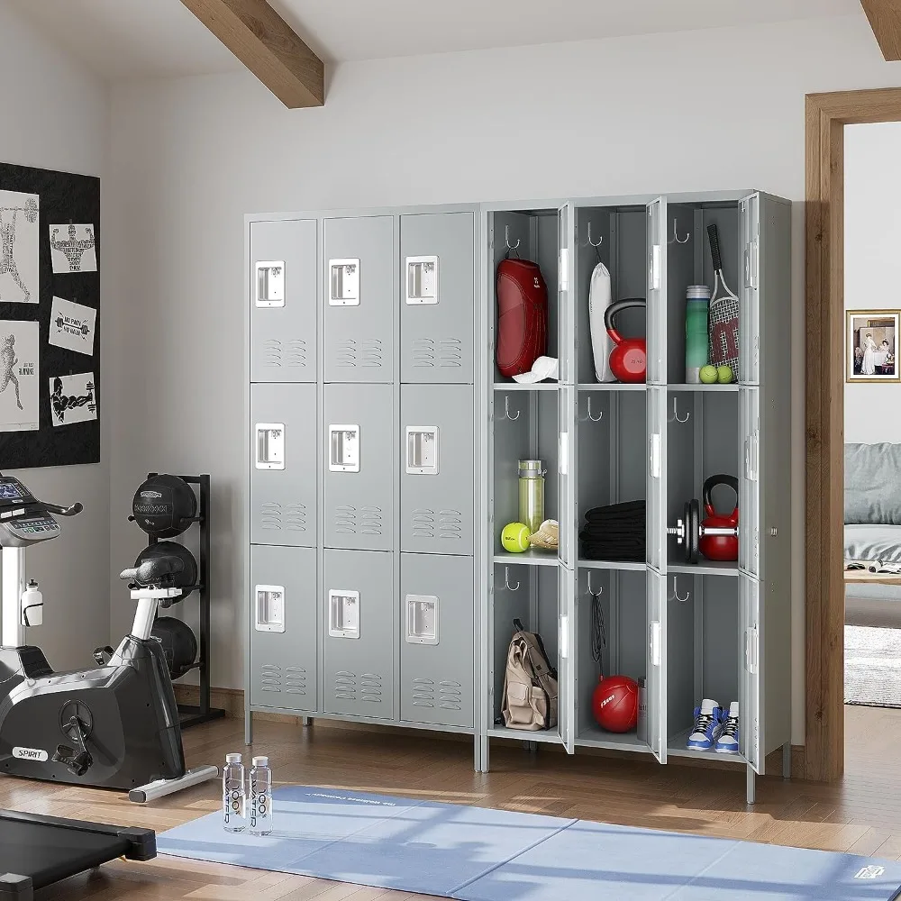 

Металлические шкафчики, шкаф для хранения, 9-дверный шкафчик для офиса, школы, спортзала, отеля, дома