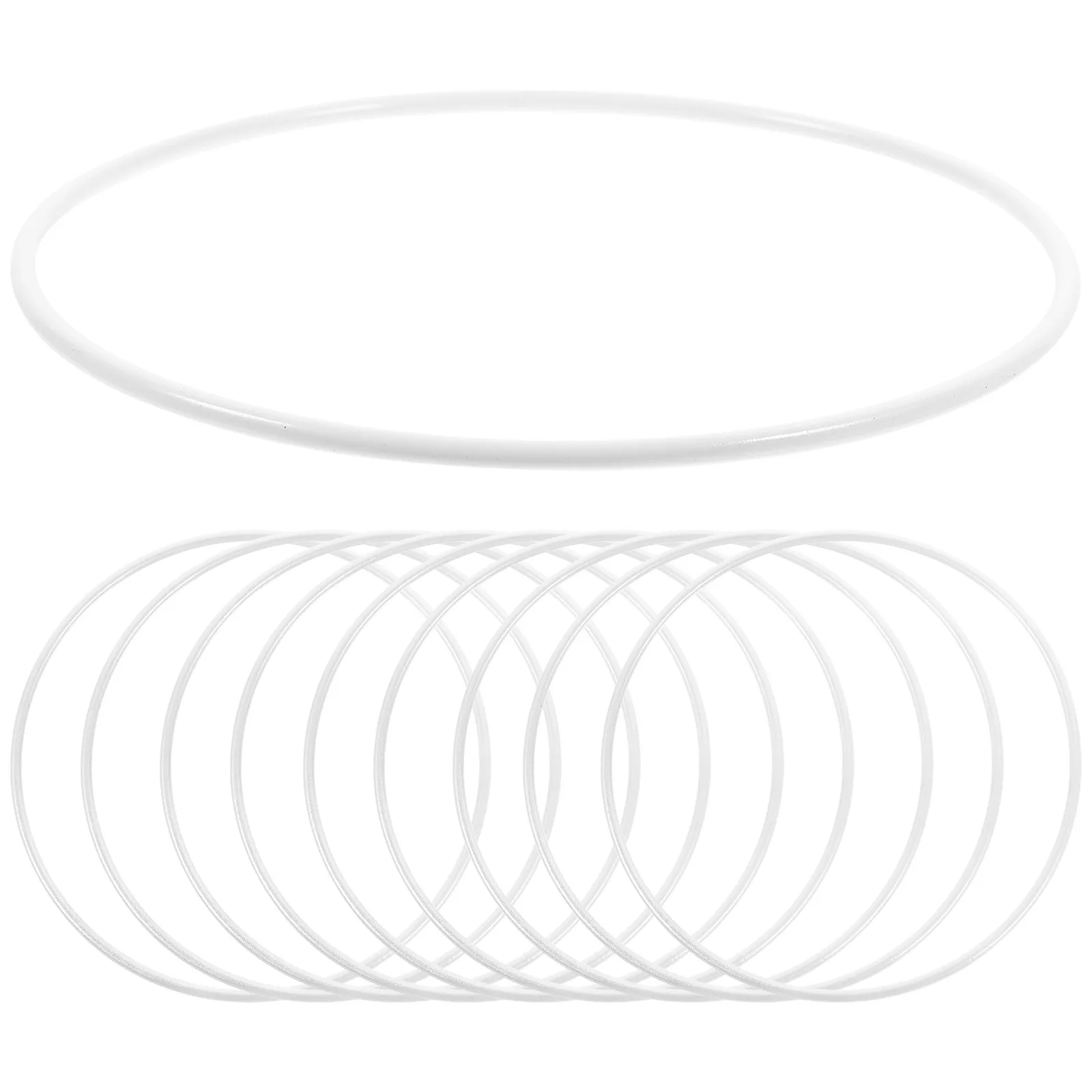 

10Pcs Metal Wreath Hoops Iron Dream Catcher Rings DIY Craft Frames Smooth Non-Deforming for Macrame Floral Garland Decor