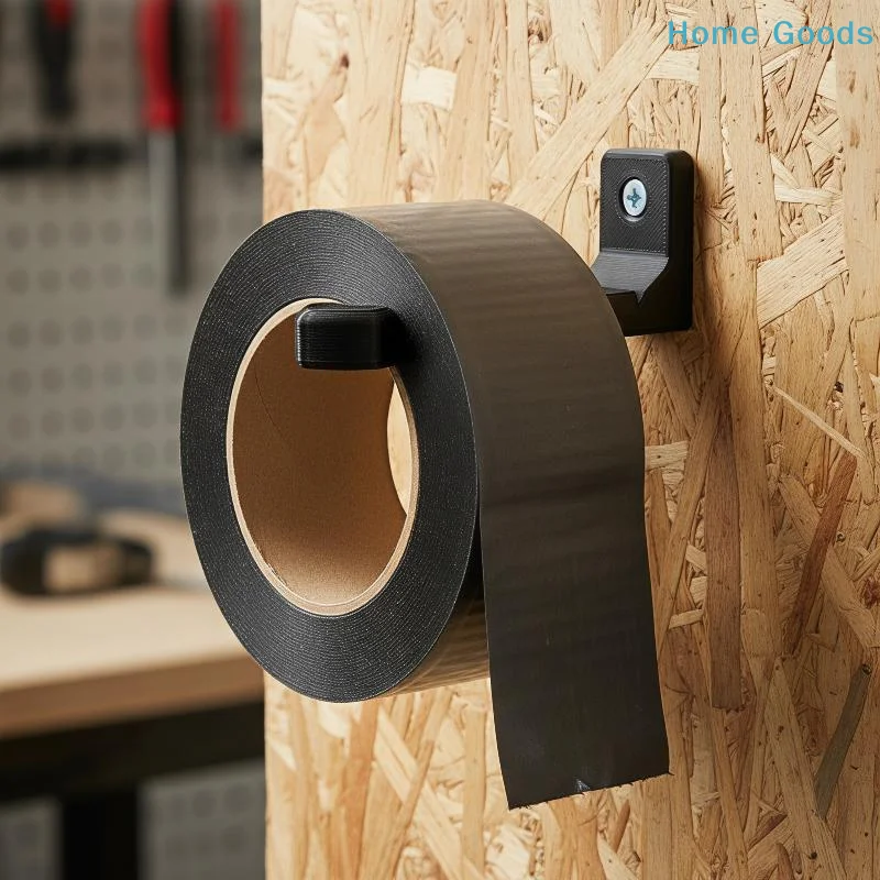1pc Robust Wall-Mounted Tape Dispenser Organizer, Corrosion-Resistant Storage Rack, Reliable Hanging Versatile Utility Hook