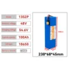 13S2P 48V 100Ah ハイパワー 18650 バッテリー電気自動車電動バイク DIY バッテリー BMS 54.6V 2A 充電器 2
