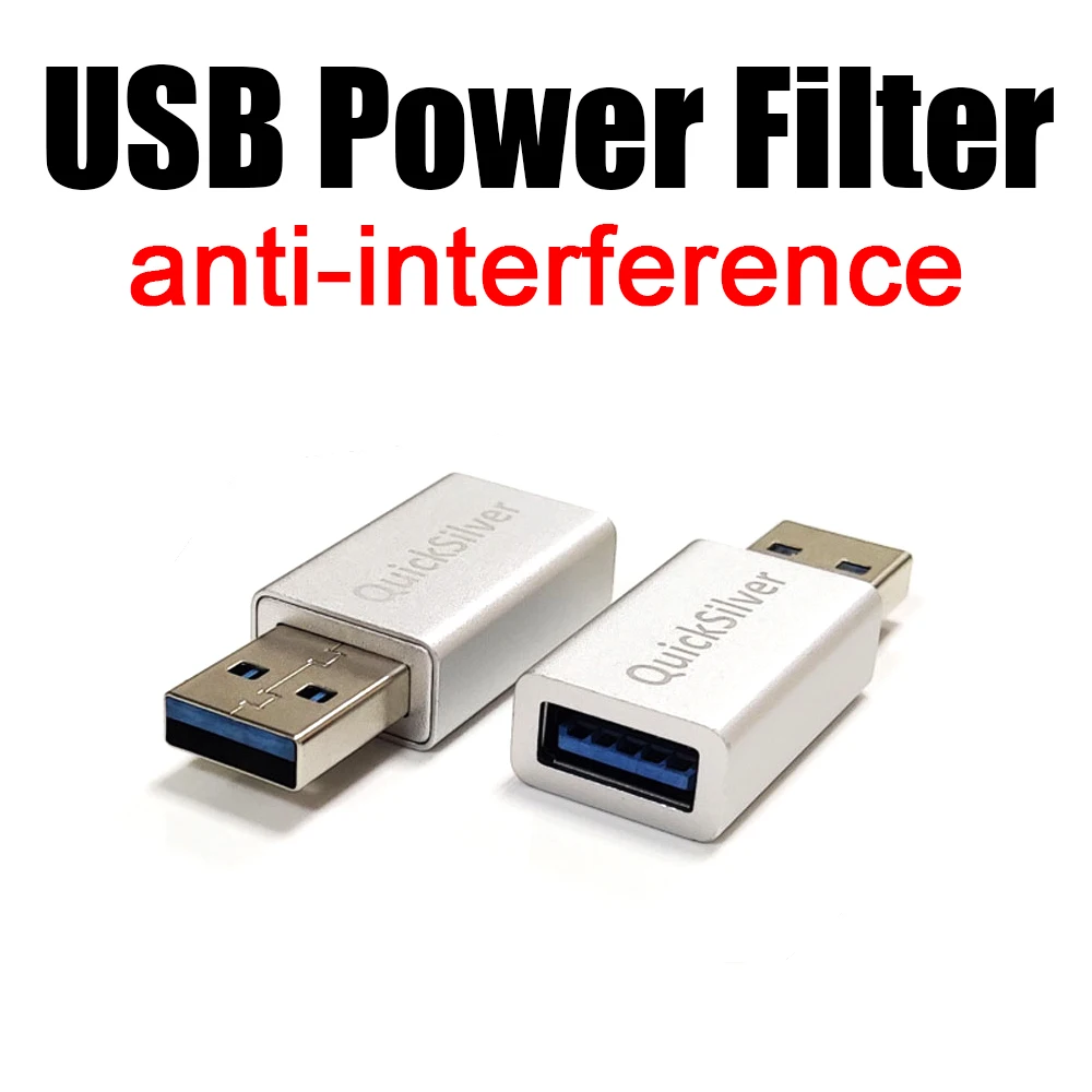 USB Power Filter USB Purification Noise Purifier USB Anti-interference Isolation Performance Booster F/ Audio Amplifier Computer