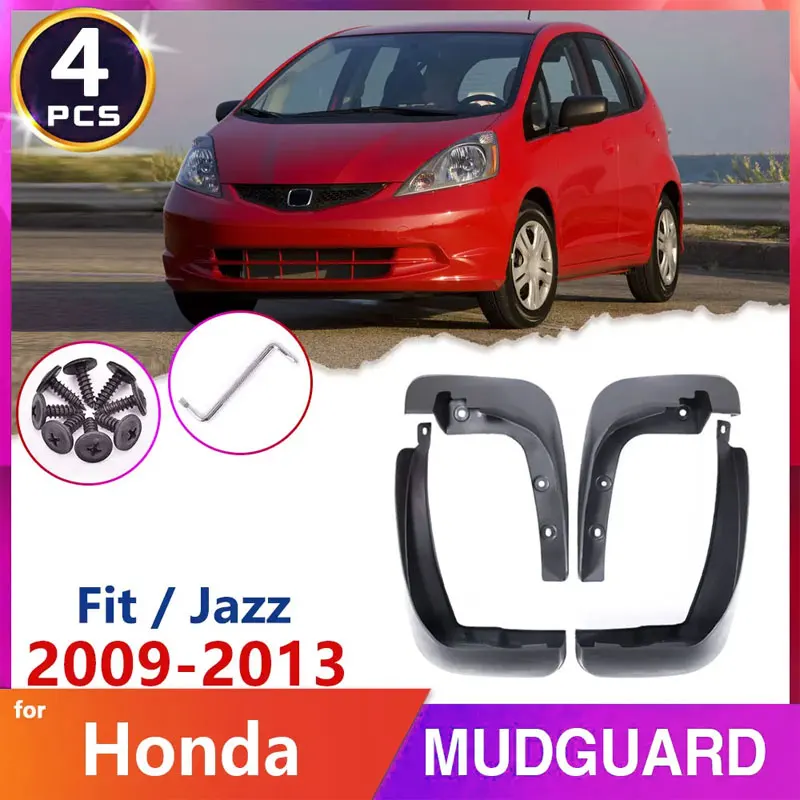 

For Honda Fit Jazz 2009~2013 2010 2011 2012 2nd 2 Gen Car Mud-Flaps Fender Mudguards Mudflaps Accessories Auto-Goods Stickers