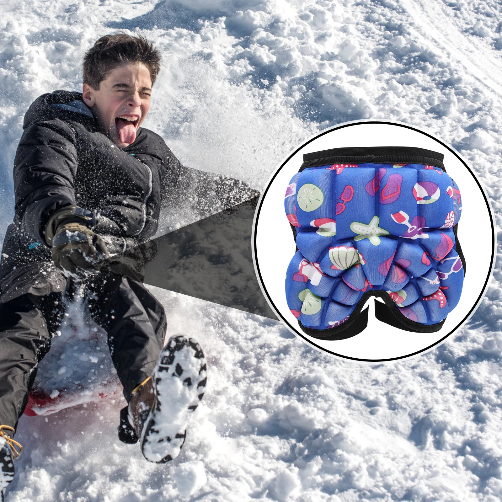 

EVA Anti-drop Hip Pads Protector Guards for Kids Youth Adult Skiing Skating Snowboarding Cycling Mountain Biking Downhill Trail