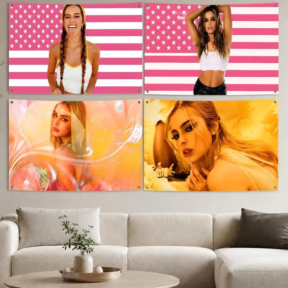 Singer A-Addison Rae Addison Flags Aesthetic Wall Tapestry Printed Wall Hanging Living Room Party Outdoor Decor