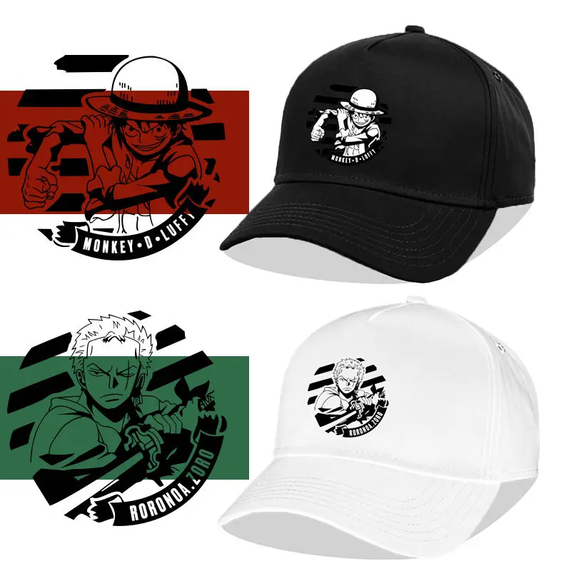 

One Piece Baseball Cap Anime Luffy Zoro Fashion Sun Hat Sports Outdoor Cosplay Accessories