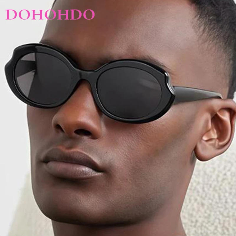 

Vintage Luxury Brand Designer Big Frame Oval Sunglasses Women Fashion For Men Outdoors Travel Sun Glasses Female Lentes UV400