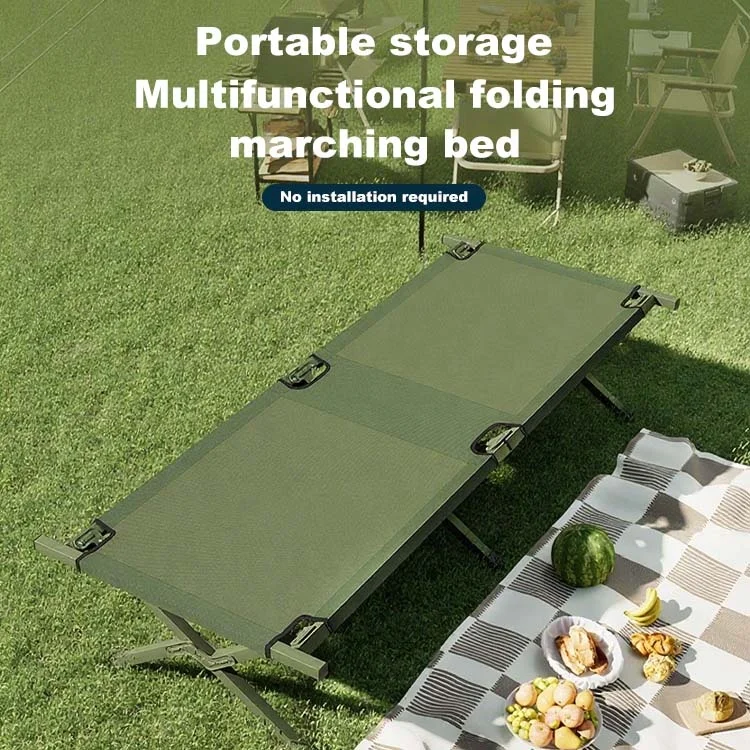 Source Factory for Home Apartment Bedroom Outdoor Garden Hotel School Use Durable Foldable Portable Canvas Bed