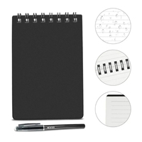 Mini A7 Erasable Notebook Paper Reusable Smart Microwave Wave Cloud Erase Notepad Portable Diary Office School Small Size