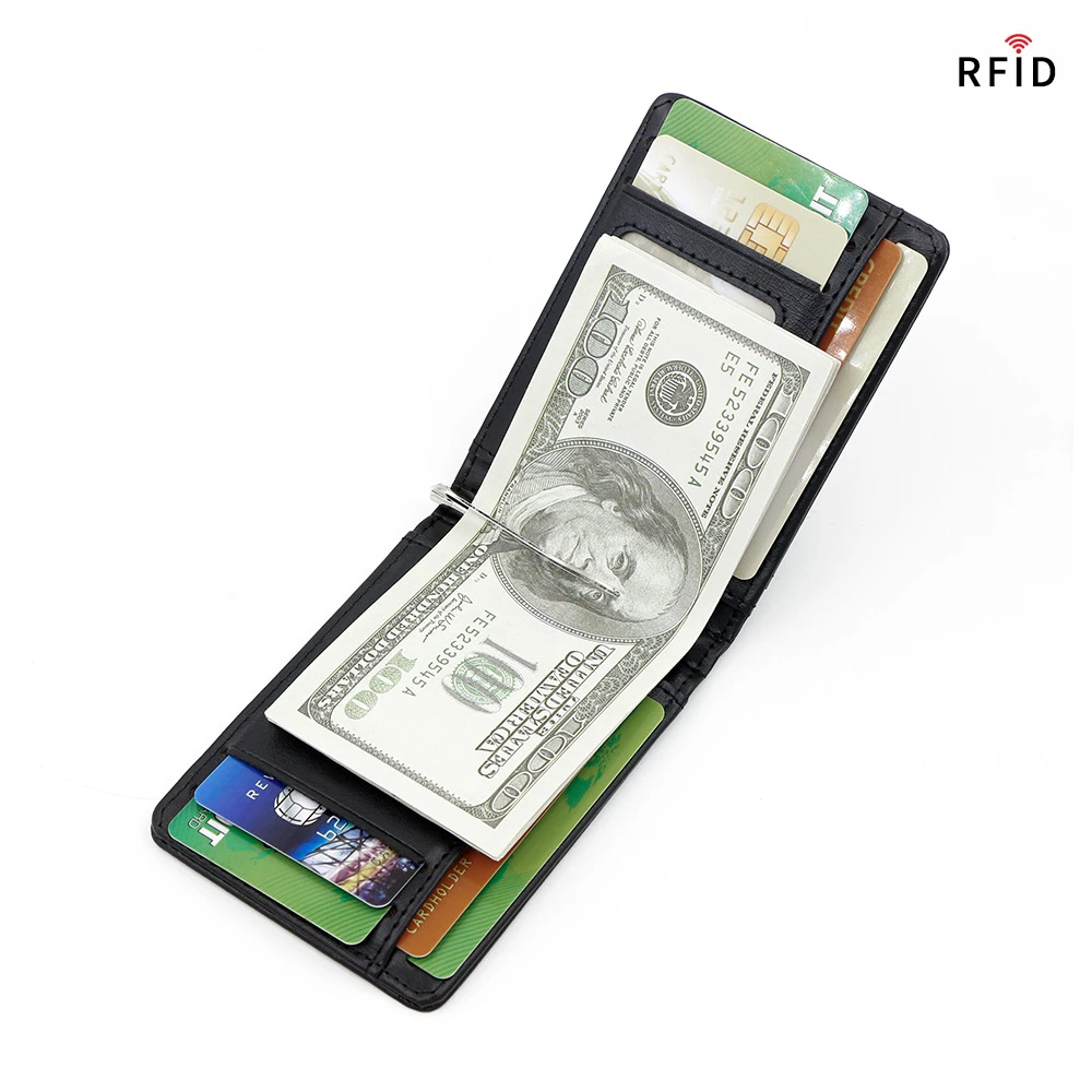 Mini Bag Bank Card Cover Rfid Wallet For Business Gift Portable Men/Women's Short Wallets RFID ID Card Clip Handheld Pouch