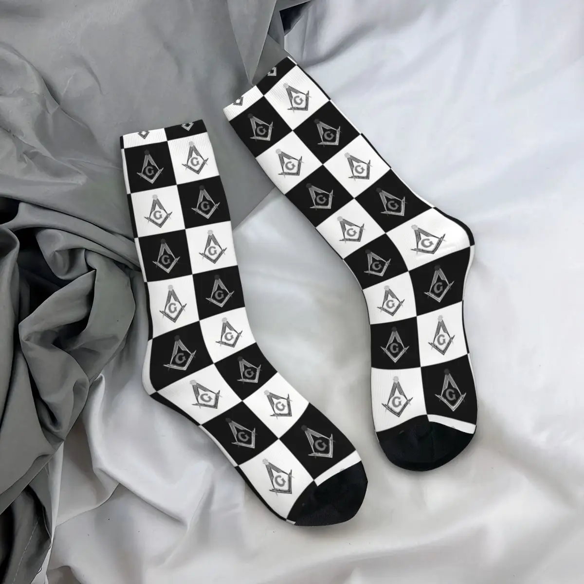 Calcetines Unisex con estampado a cuadros para hombre, medias sin costuras, estilo Retro, Harajuku, regalo