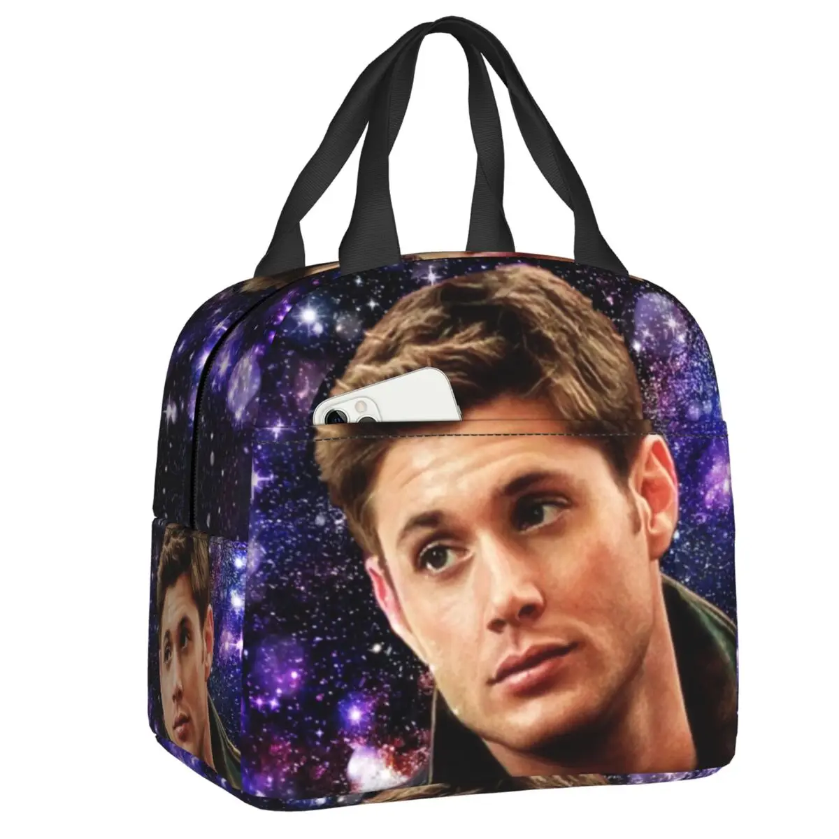 Dean Winchester Portable Lunch Box Women Leakproof Supernatural TV Show Cooler Thermal Food Insulated Lunch Bag Kids School