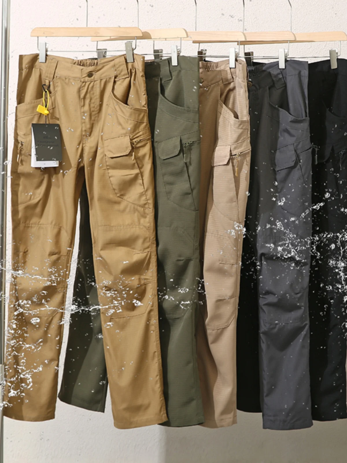 

Открытый король! Техническая водонепроницаемая ткань! Мужские весенние рабочие брюки с несколькими карманами, дышащие повседневные длинные брюки Faion Urban Sle