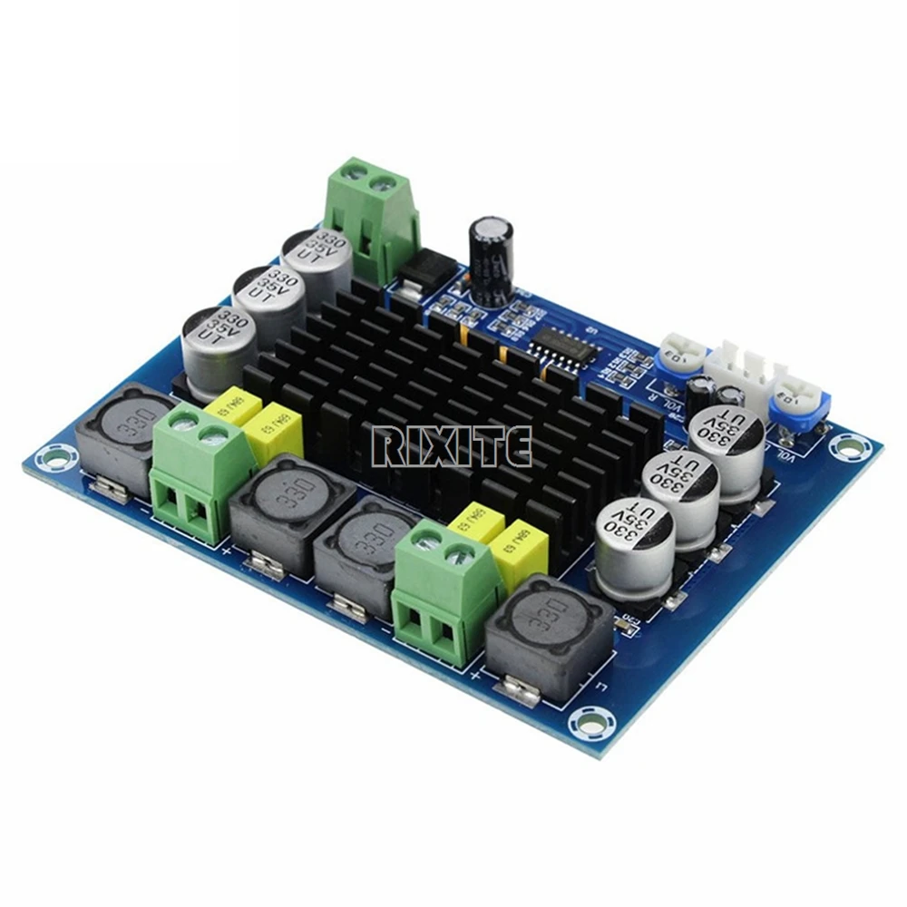 RIXITE DC 12V 24V 120W*2 TPA3116 D2 Dual Channel Digital Power Audio Amplifier Board Good