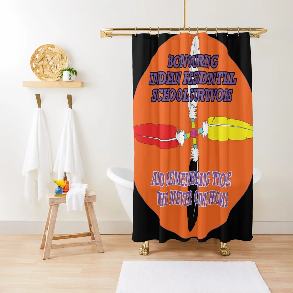 

Orange shirt day, Every child matters - Honouring Survivors by Anna White Shower Curtain Shower Set Curtain