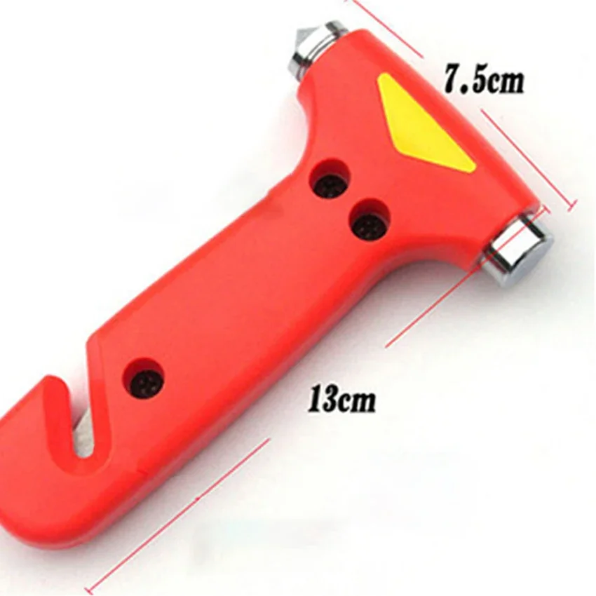 2 In 1 Mini Car Safety Hammer Life-Saving Escape Hammer Cutting Rescue Tool Multi Tool Car Window Broken Emergency Glass Breaker