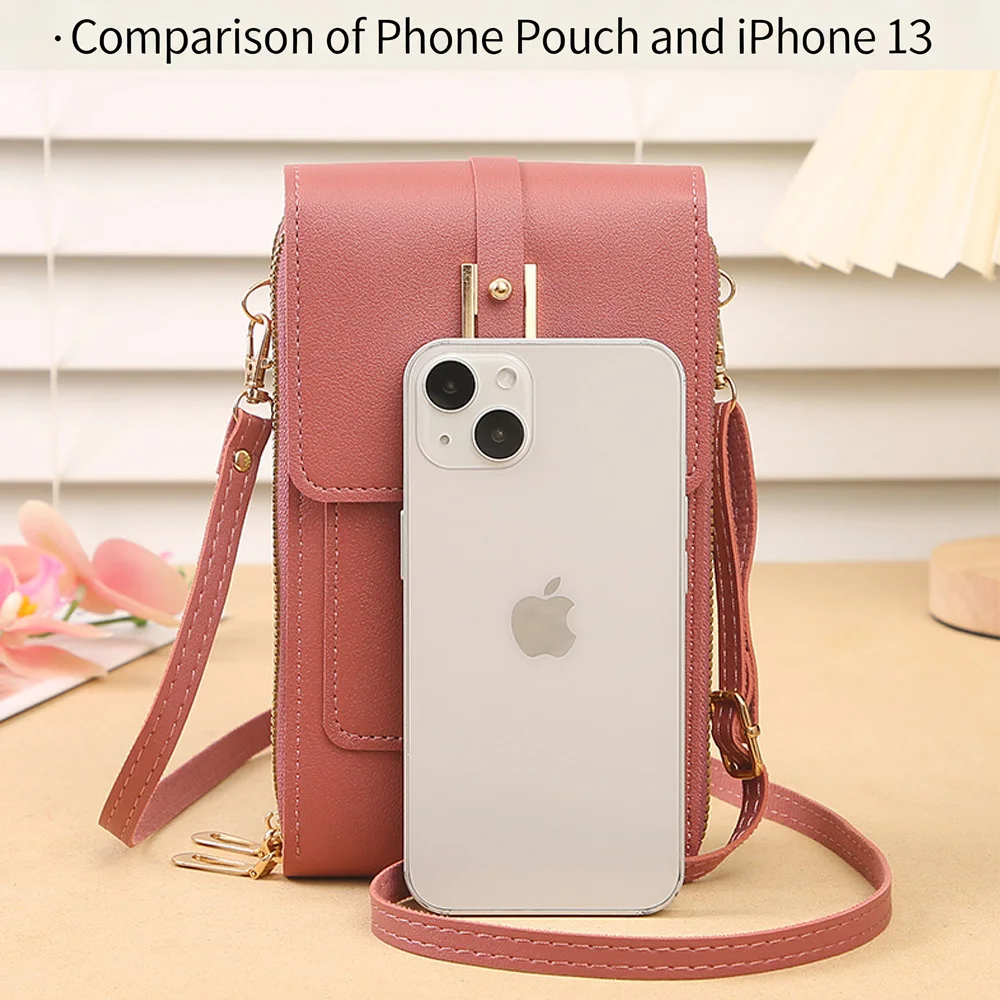Buylor Soft Leather Women\'s Shoulder Bag Touch Screen Mobile Bags Small Wallets Fashion Handbags Women Crossbody Bag Coin Purse