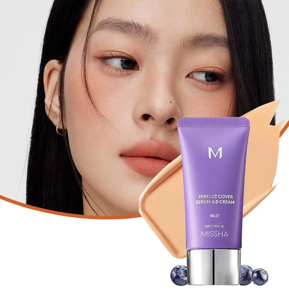 미샤 비비 크림 퍼펙트 커버 파운데이션 컨실러 방수 매끄러운 얼굴 피부 컨실러 CC 크림 브라이트닝 베이스 메이크업 프라이머