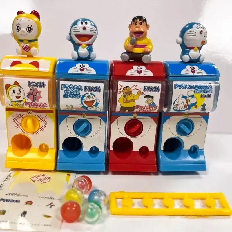 Original Genuine Cute Doraemon 1/12 Miniature Assembly Machine Kawaii Capsule Toy Prop Figure Anime Model Gifts