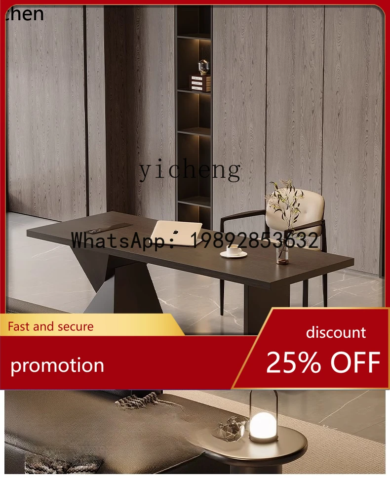YFYminimalist desk high-end sofa back long table home office computer desk living room writing desk