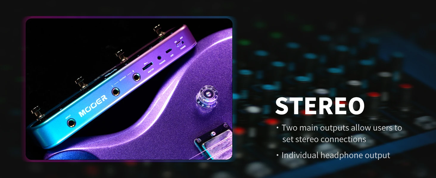 MOOER ギターペダル Prime S1 エフェクター 128 ギターエフェクト付き