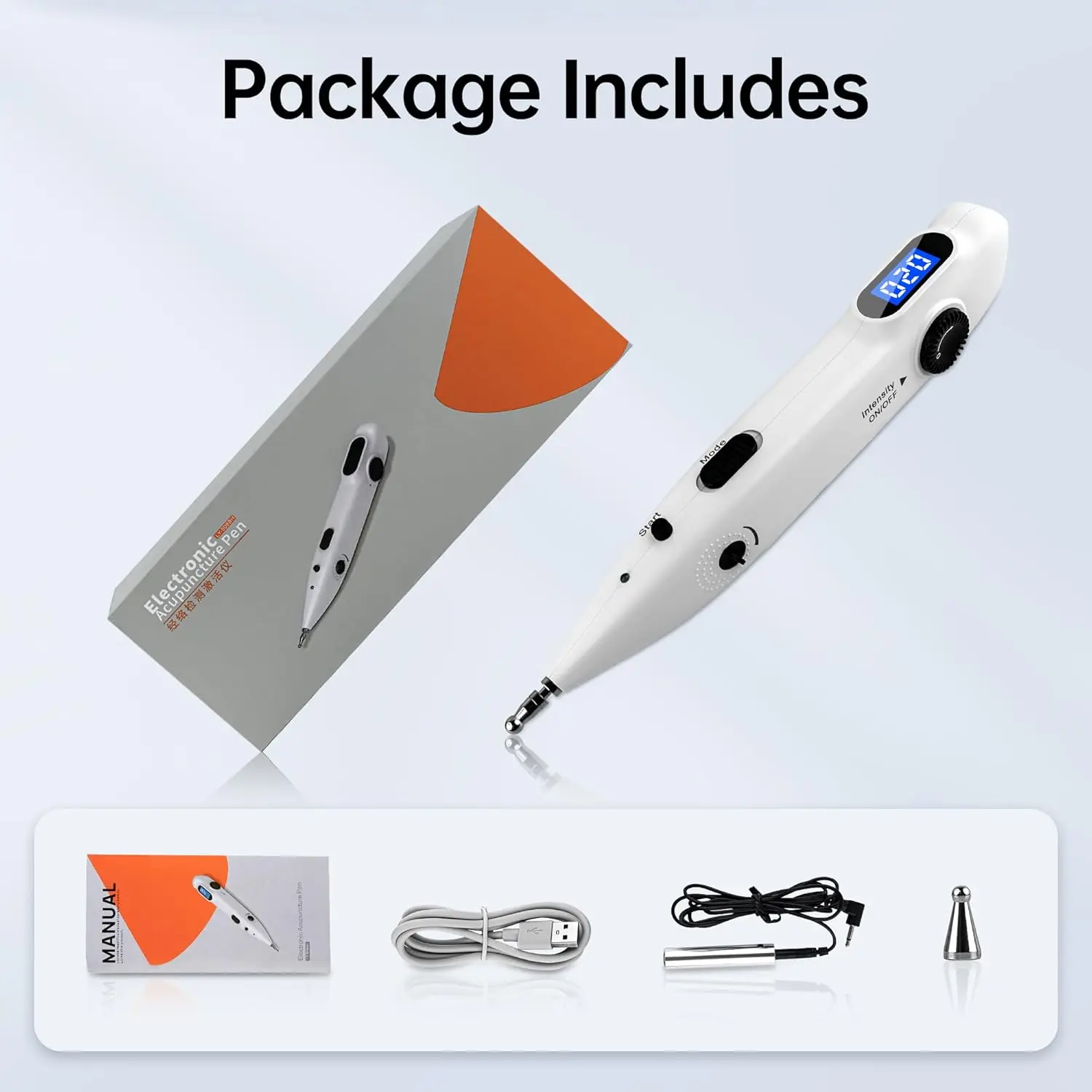 Stylo d'acupuncture électronique, stimulateur musculaire EMS, masseur de points TENS, stylo de massage thérapeutique, stylo d'énergie des méridiens, thérapie physique