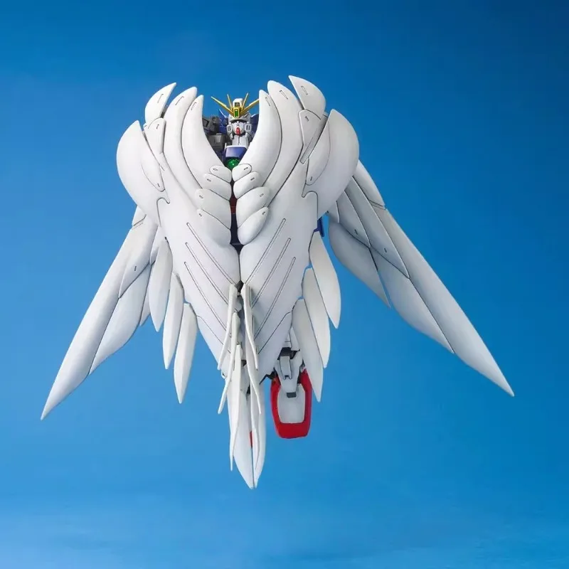 Bandai Original Echte MG 1/100 WING GUNDAM NULL Action Anime Figuren Spielzeug Jungen Mädchen Kinder Geschenk Montage Modell Ornamente